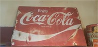 Metal Coca Cola Sign Advertisement