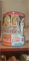 Vintage Popcorn Tin Coca Cola Sprite Boy