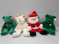 Beanie Babies: Medium Sized Santa, Bears