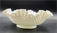 Fenton Milk Hobnail Bowl