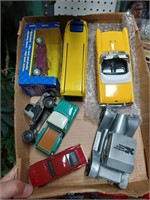 Box Lot of Collector Cars and Banks - Some w/ Adv.