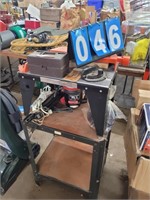 Router table stand and bits