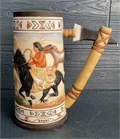 Hoofbeats Hand Painted Stein by Gregory Perillo