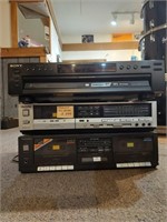 Sony MP3 playback and 2 Technics stereo cassette