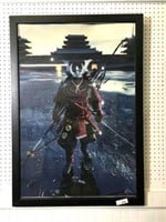 Asian Warrior Framed Poster Print