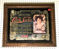 Coca-Cola Framed Mirror