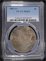 1883-O MORGAN DOLLAR PCGS MS63
