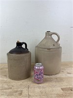 two vintage stoneware jugs
