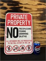 PRIVATE PROPERTY SIGN  3  of 3