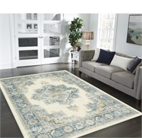 ALLEN ROTH AVERY BLUE PERFORMANCE AREA RUG 8FT X