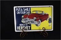 2015 Hershey Limited Edition of 300 Metal Car Sign