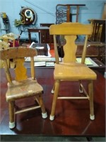 2 Vintage Child Chairs