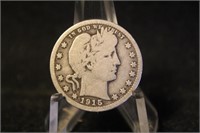 1915-D Barber Silver Quarter