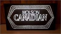 Molson Canadian sign.