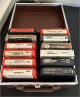 8-track tapes in storage box