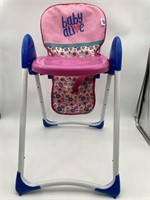 USED BABY ALIVE HIGHCHAIR