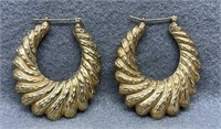 14K Gold Earrings, 6.18g