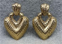 14K Gold Earrings, 4.29g