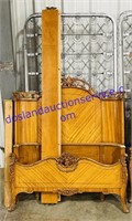 Ornately Carved Twin Size Bed Frame
