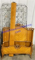 Ornately Carved Twin Size Bed Frame