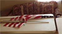 American flag and flag pole