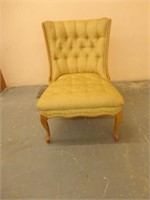 French regency Highback Velvet  accent Chair
