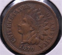 1870 INDIAN HEAD CENT XF DETAILS