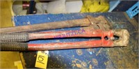 Vintage Pipe Wrench Plus Bolt Cutter