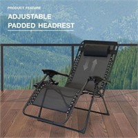 B6253  BBB Patio Premier Zero Gravity Chair Black