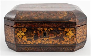 Chinese Export Lacquer Casket. ca. 1900