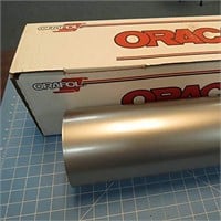 ORACAL 24" x 10 Ft Roll of Glossy 651 Silver Gray