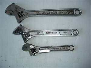 Adjustable Wrenches 8, 10 & 12