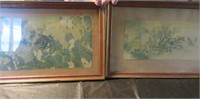Oriental themed framed pictures