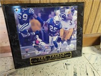 Mounted "The Tackle" framed photo of Ben