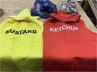 Costumes for adults  mustard and ketchup, captain