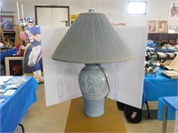 LAMP - CERAMIC BASE WITH SHADE  28"H