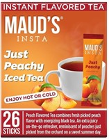 Sealed- Maud's Peach Instant Tea Packets Single Se