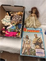 Winnetou Puzzles and Vintage Dolls, as found