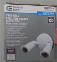 Commercial Electric Twin Head Par Light Holder