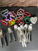 Cookie cutters & flatware