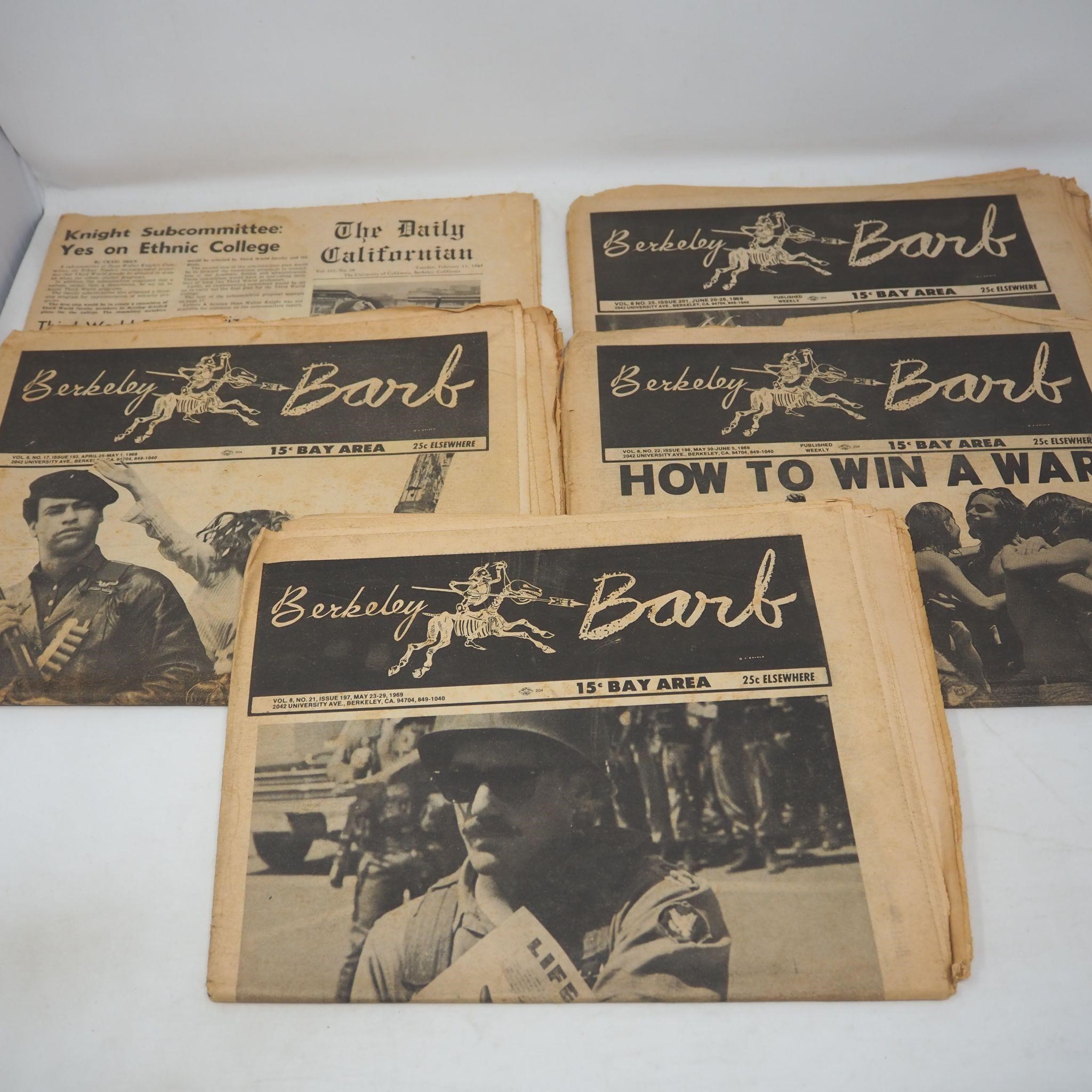 1969 Berkeley Barb Underground Papers + More Lot