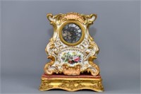 Impressive Paris Porcelain Mantel Clock