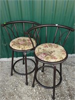 2 - SWIVEL BAR STOOLS