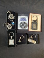 7-BMW key chains and BMW solid brass valve stem