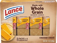 Lance Whole Grain Cheddar Cheese Sandwich Crackers