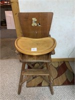 1950s wooden highchair