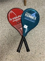 Two tennis racquets