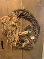Country wooden wreath
