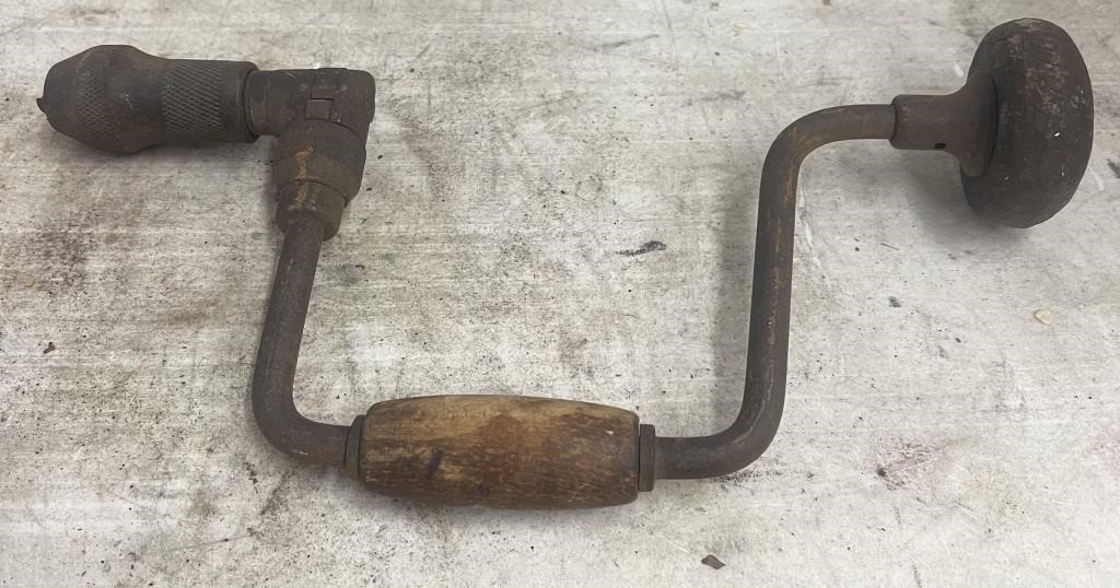 Vintage Metal Hand Drill