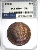 1880-S Morgan MS66+ PL LISTS $900